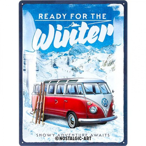 Blechschild VW Winter 1